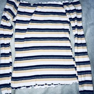 Off the shoulder top stripped
